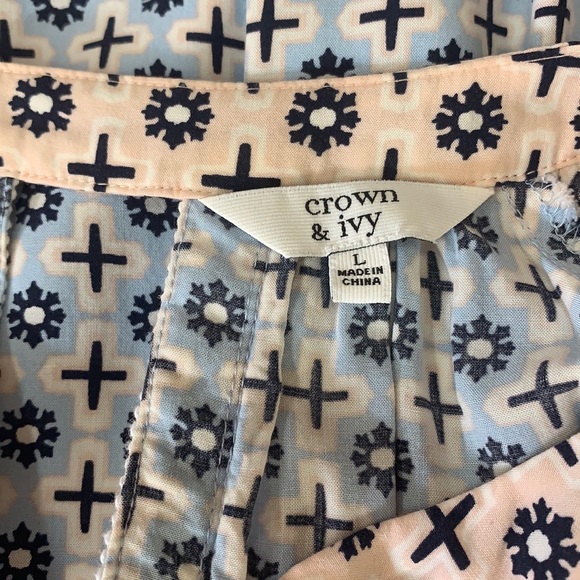 SzL Crown & Ivy Pink and Blue Top - Picture 6 of 7